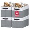 Extra Large Storage Bins 4 Pack - 16x12in Closet Organizers and Storage Baskets for Organizing Clothes Toy Blanket - Fabric Storage Cubes Containers for Shelves - All Room Organization